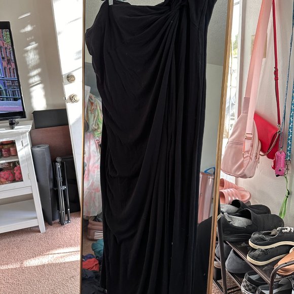 Size 26 Eloquii Twist Front Knot Skirt - Picture 3 of 5